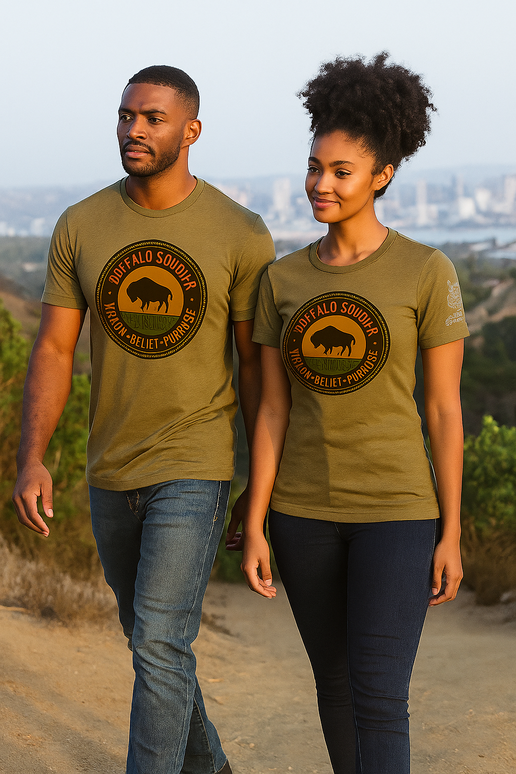 Buffalo Roots Olive Green (Unisex) Buffalo Roots Tee's – Seed4Greatness