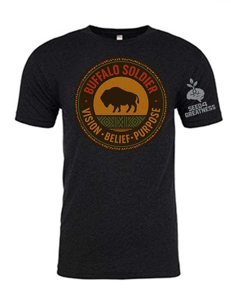 Black (Unisex) Buffalo Roots Tee