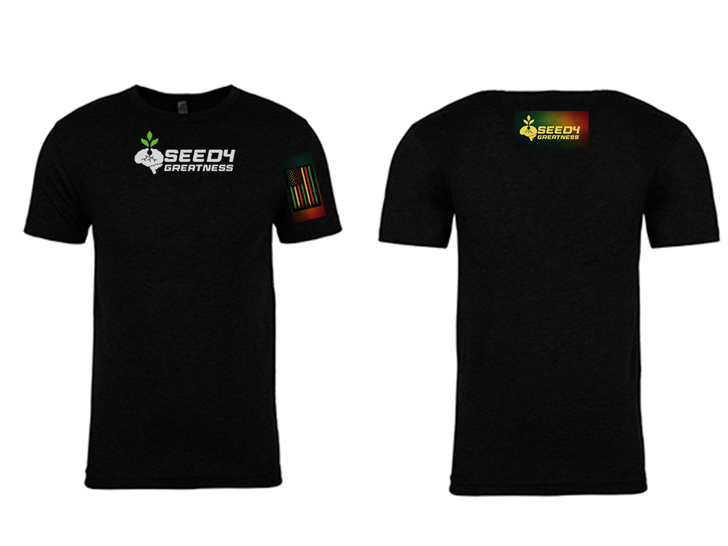 Black Short Sleeve Seed4Greatness Shirt