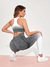 Load image into Gallery viewer, 2pcs Ombre Yoga Workout Set
